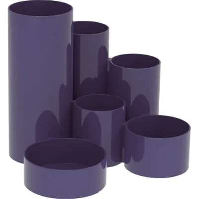 MAUL Stifteköcher MAULdeskbox 4115537 rund 6Fächer Kunststoff bl