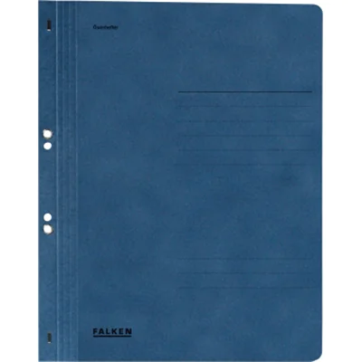 Falken Ösenhefter 80003882 DIN A4 ganzer Deckel Behördenheftung blau