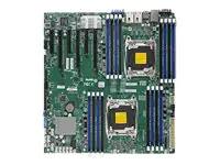 SUPERMICRO X10DRI-T - Motherboard - Erweitertes ATX - LGA2011-v3-Sockel - 2 Unterstützte CPUs - C612 - USB 3.0 - 2 x 10 Gigabit LAN - Onboard-Grafik - für SC213; SC732; SC743; SC826; SC835; SC836; SC842; SC846