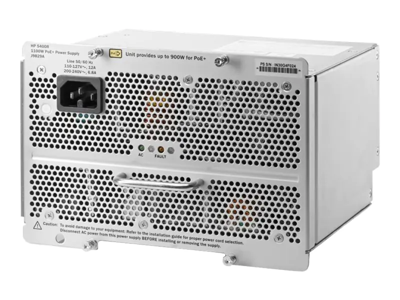 HPE Aruba - Netzteil (Plug-In-Modul) - 1100 Watt - Europa - für HPE Aruba 5406R, 5406R 8-port, 5412R, 5412R 92