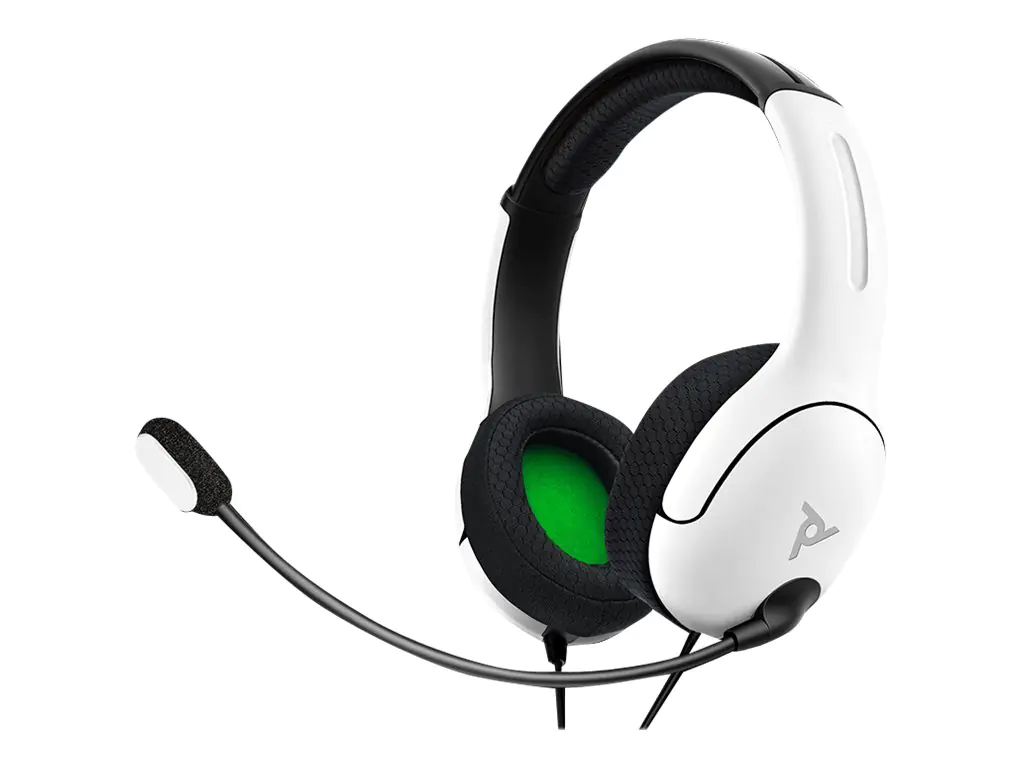 PDP Gaming LVL40 - Headset - ohrumschließend - kabelgebunden - 3,5 mm Stecker - weiß - für Sony PlayStation 4, Sony PlayStation 4 Pro, Sony PlayStation 4 Slim, Sony PlayStation 5