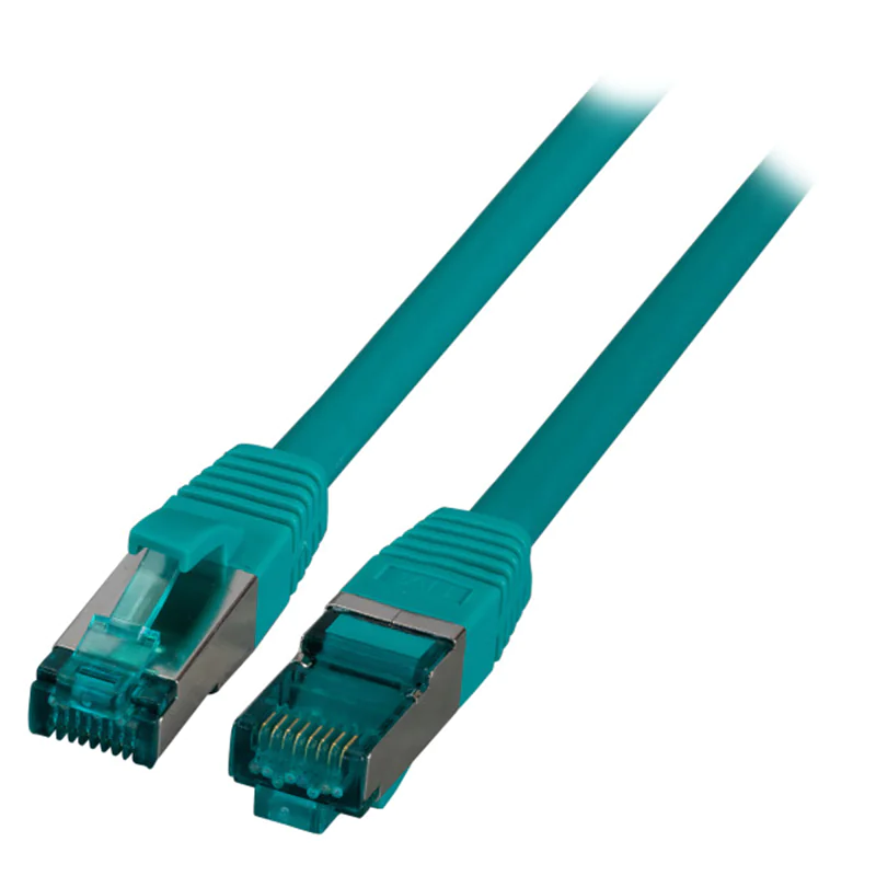 EFB-Elektronik - Patch-Kabel - RJ-45 (M) zu RJ-45 (M) - 1.5 m - 6 mm - S/FTP - CAT 6a - halogenfrei, geformt, ohne Haken, silikonfrei - grün
