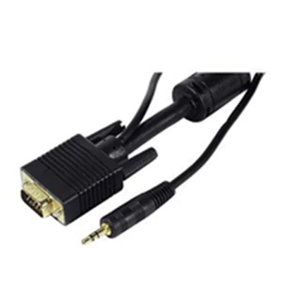 exertis Connect - VGA- / Audiokabel - HD-15 (VGA), mini-phone stereo 3.5 mm (M) zu HD-15 (VGA), mini-phone stereo 3.5 mm (M) - 5 m - Schwarz