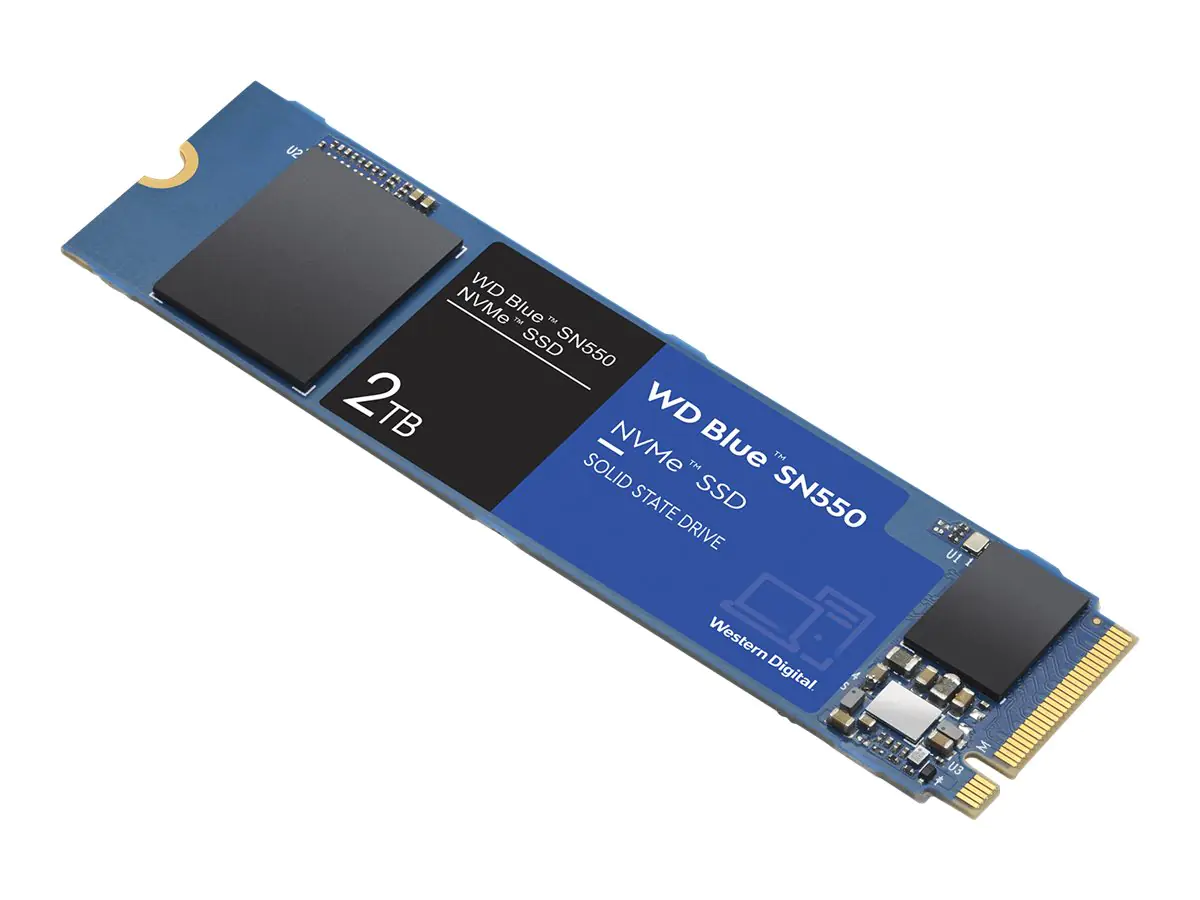 WD Blue SN550 NVMe SSD WDS200T2B0C - SSD - 2 TB - intern - M.2 2280 - PCIe 3.0 x4 (NVMe)