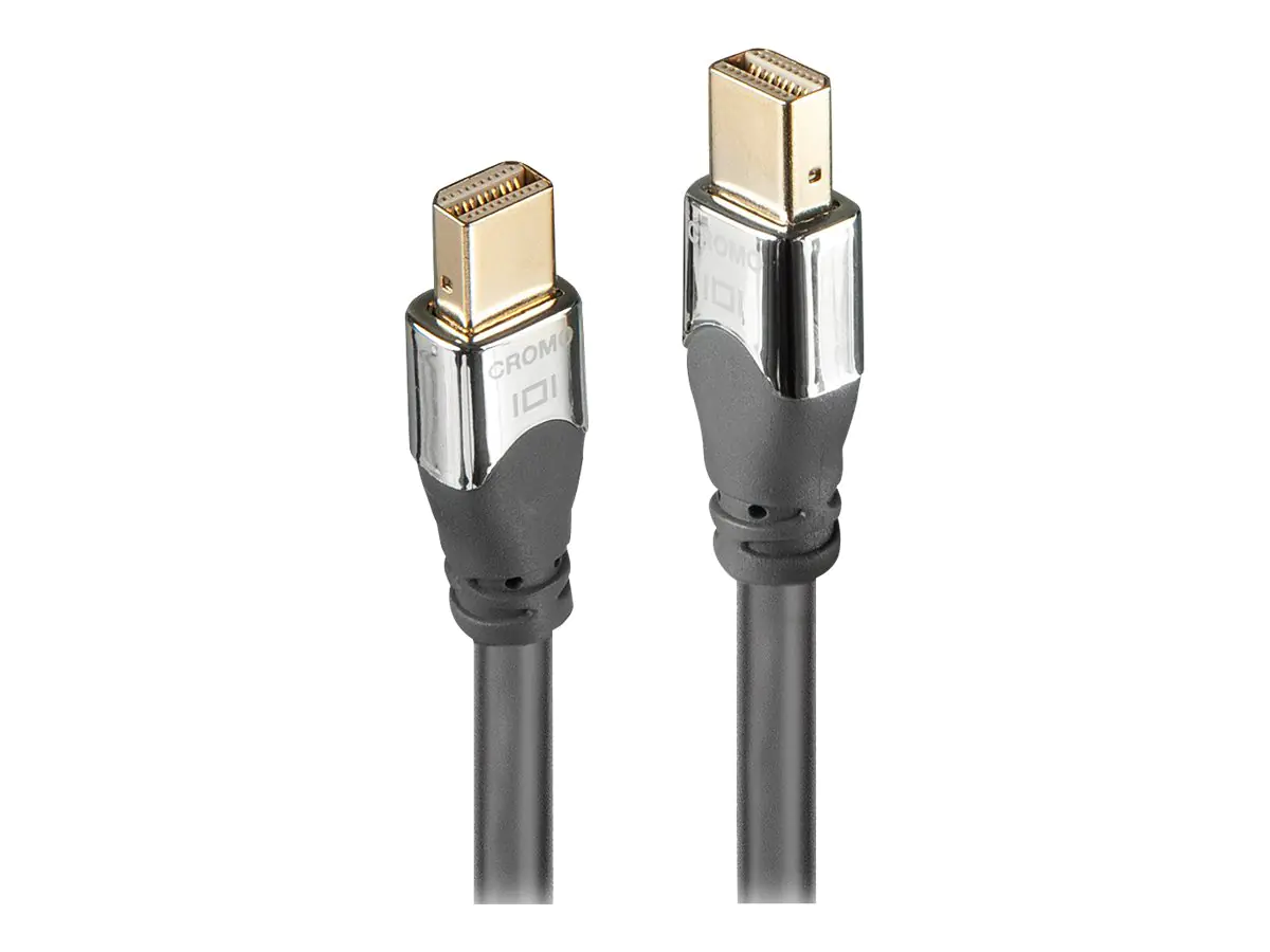 Lindy CROMO - DisplayPort-Kabel - Mini DisplayPort (M) zu Mini DisplayPort (M) - DisplayPort 1.2 - 2 m - rund, 4K Unterstützung - Grau