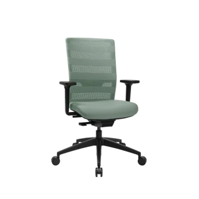 TOPSTAR Bürodrehstuhl SITNESS AIRWORK 45-57cm Synchronmechanik Rolle hart gebremst (für Teppichboden) Kunststoff mint