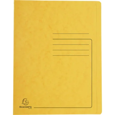 Exacompta 39999E, Präsentationsmappe, A4, Pressspan, Gelb, 350 Blätter, 350 g/m²