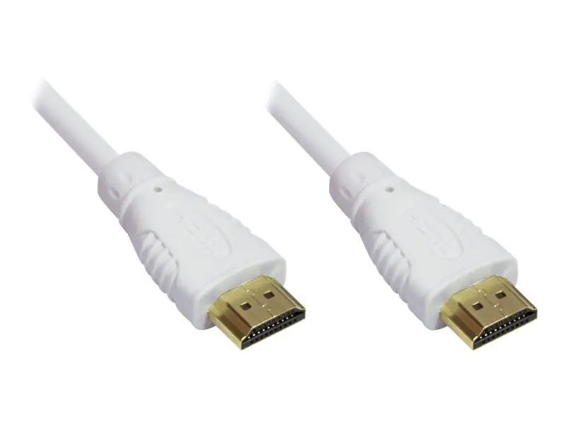 Good Connections - HDMI mit Ethernetkabel - HDMI (M) bis HDMI (M) - 3 m - abgeschirmt - weiß - 4K Unterstützung