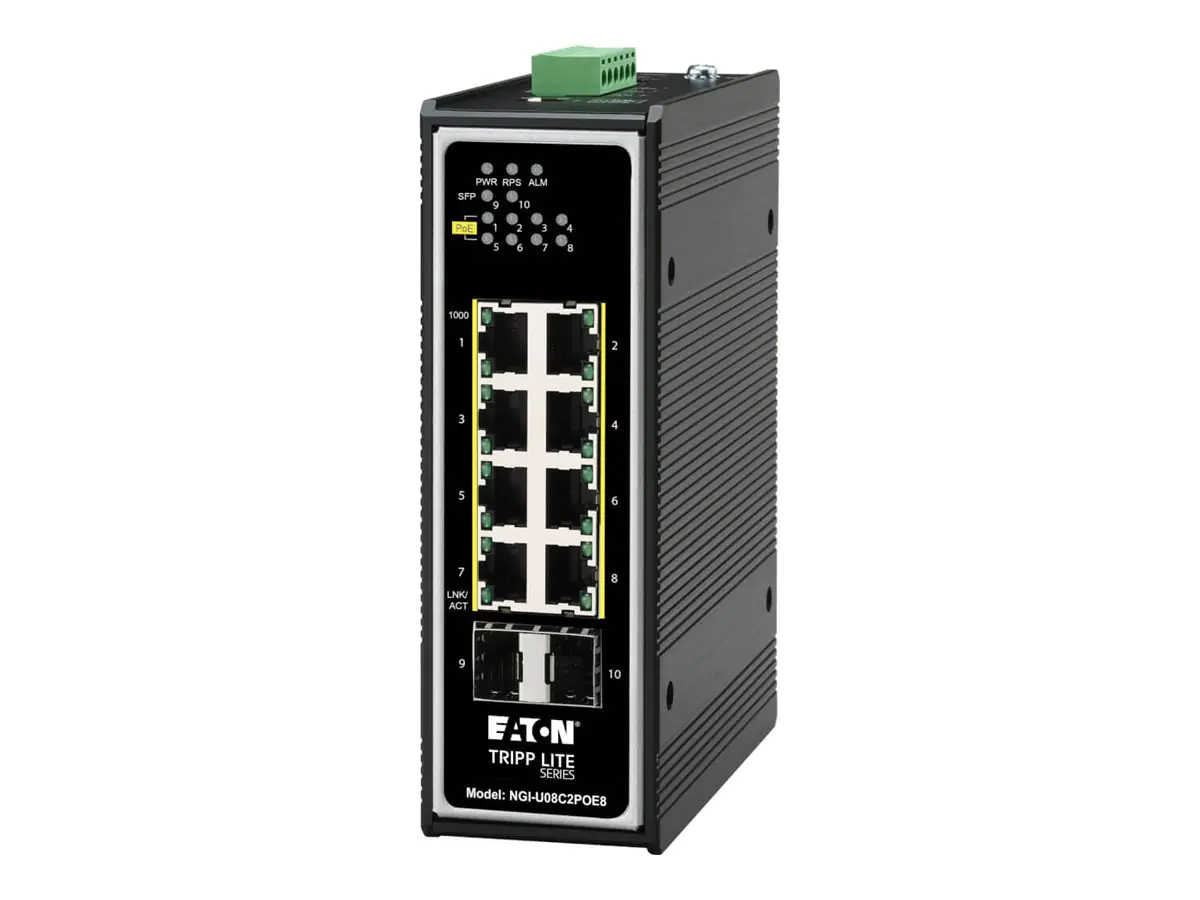 Tripp Eaton Tripp Lite series Unmanaged Industrial Gigabit Ethernet Switch 8-Port - 10