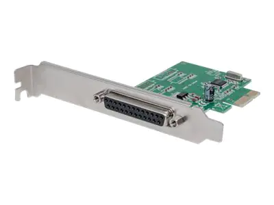 Manhattan PCI Express Card, 1x Parallel DB25 port, 2.0 Mbps, IEEE 1284, x1 x4 x8 x16 lane buses, Supports EPP/ECP/SPP modes, Three Year Warranty, Box - Parallel-Adapter - PCIe - IEEE 1284 x 1