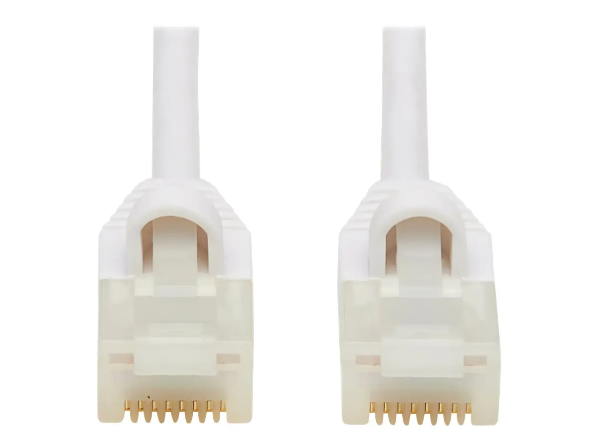 Eaton Tripp Lite Series Safe-IT Cat6a 10G Snagless Antibacterial Slim UTP Ethernet Cable (RJ45 M/M), White, 5 ft. (1.52 m) - Netzwerkkabel - RJ-45 (M) zu RJ-45 (M) - 1.5 m - UTP - CAT 6a - ohne Haken, verseilt - weiß