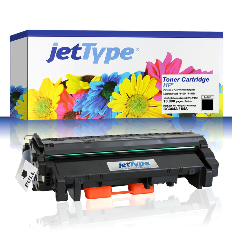 jetType Toner kompatibel zu HP CC364A 64A schwarz 10.000 Seiten 1 Stück