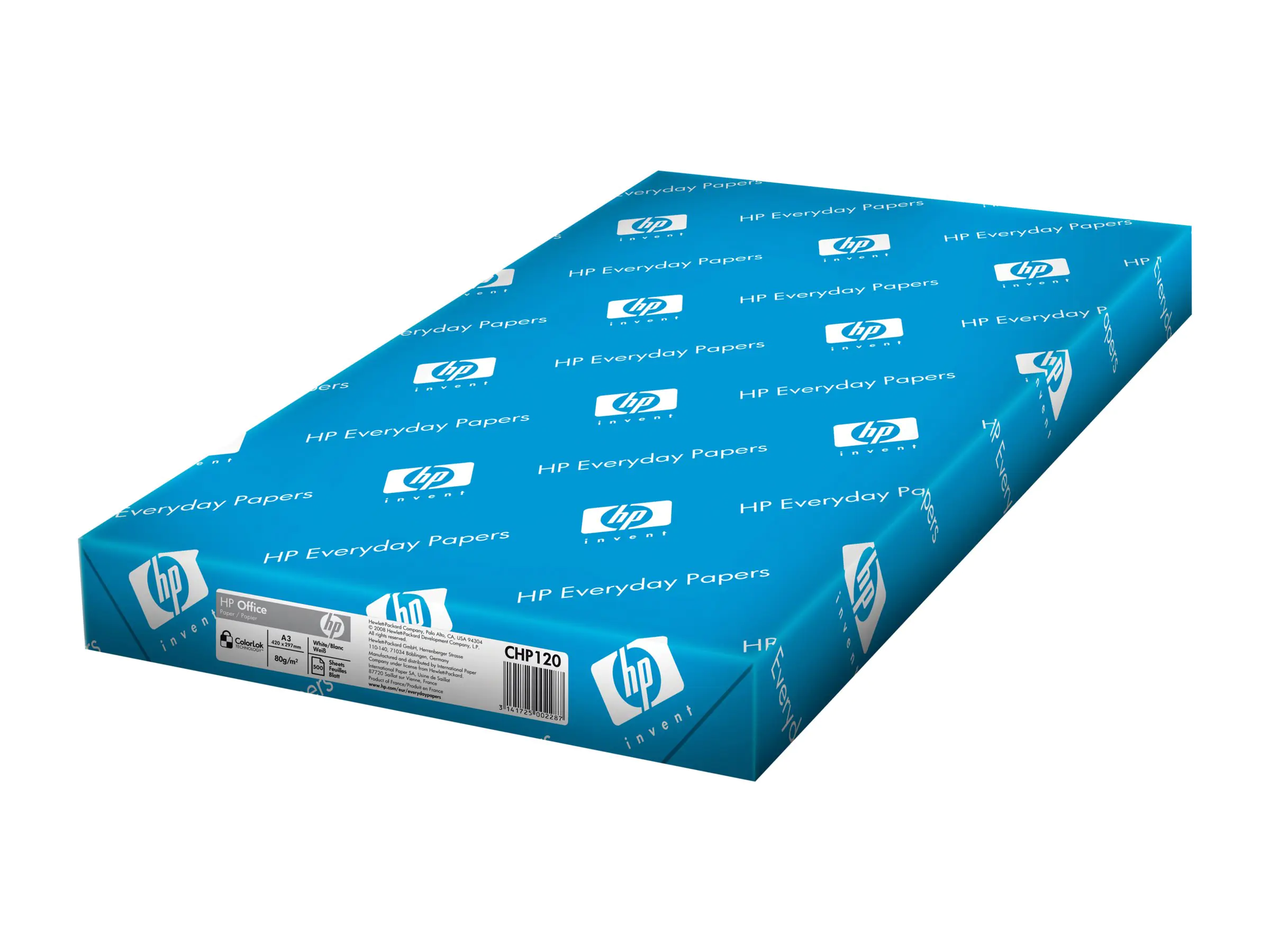 HP Office Paper - A3 (297 x 420 mm) - 80 g/m² CHP120