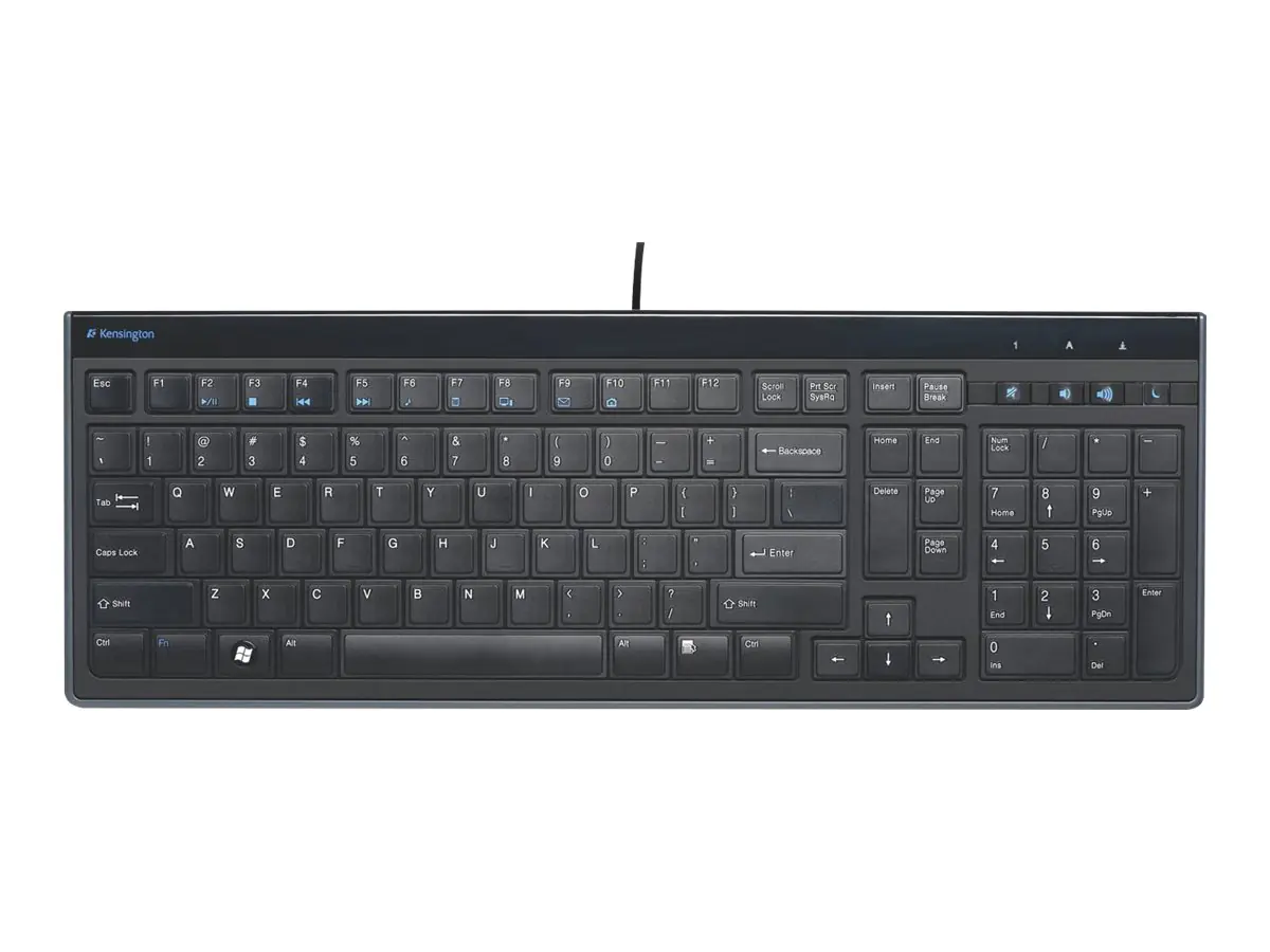Kensington SlimType - Tastatur - USB - GB - Schwarz