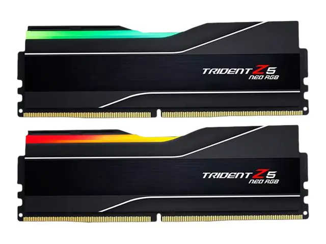 G.Skill Trident Z5 Neo RGB - DDR5 - Kit - 64 GB: 2 x 32 GB - DIMM 288-PIN - 6000 MHz / PC5-48000 - CL32 - 1.4 V - ungepuffert - non-ECC - mattschwarz