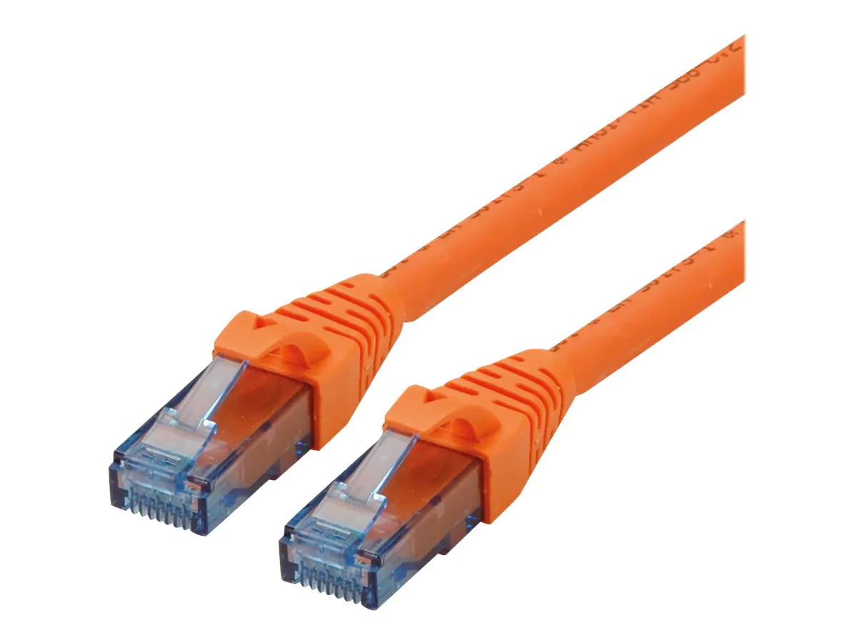 Roline - Patch-Kabel - RJ-45 (M) bis RJ-45 (M) - 3 m - UTP - CAT 6a - halogenfrei, geformt, verseilt - orange