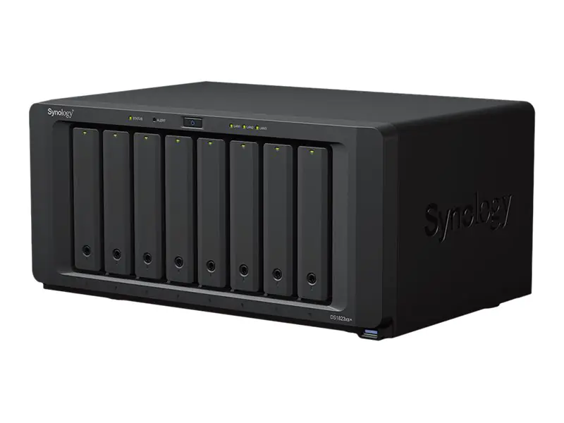 Synology Disk Station DS1823XS+ - NAS-Server - 8 Schächte - SATA 6Gb/s - RAID RAID F1, JBOD, RAID 0, 1, 5, 6, 10 - RAM 8 GB - Gigabit Ethernet / 10 Gigabit Ethernet - iSCSI Support