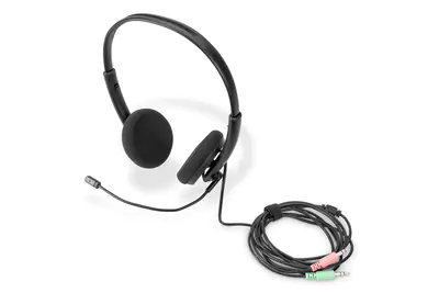 DIGITUS - Headset - On-Ear - kabelgebunden - 3,5 mm Stecker