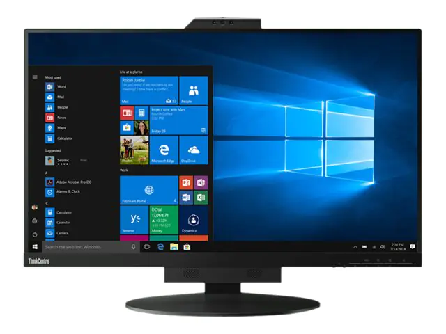 Lenovo ThinkCentre Tiny-in-One 27 - LED-Monitor - 69 cm (27") - 2560 x 1440 @ 60 Hz - 350 cd/m² - 1000:1 - 4 ms - HDMI, DisplayPort - Lautsprecher - Schwarz - für ThinkCentre neo 70t 11YU