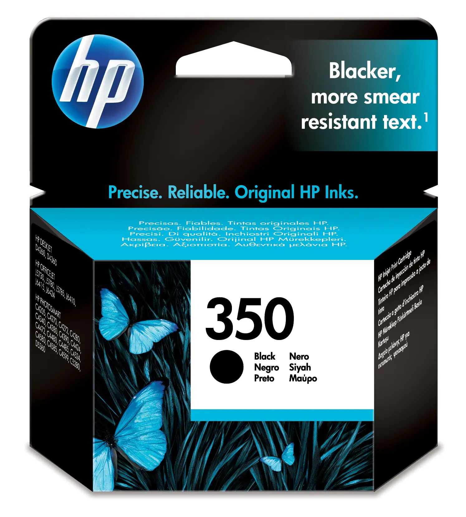 HP 350 - 4.5 ml - Schwarz - original - Tintenpatrone - für Deskjet D4268; Photosmart C4483, C4486, C4488, C4524, C4583, C4585, C4588, C5225