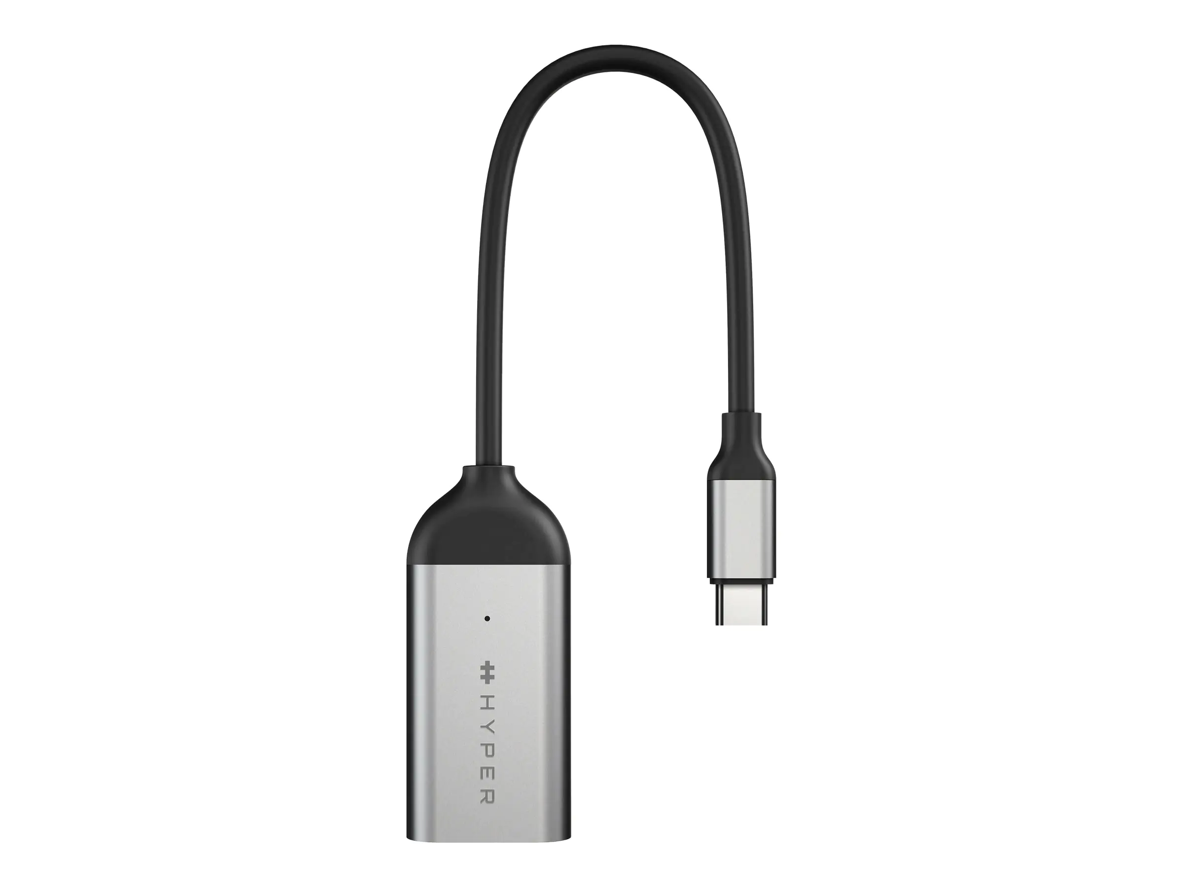 HyperDrive - Videoadapter - 24 pin USB-C männlich zu HDMI weiblich - Silber - Support von 8K 60 Hz, Support von 4K 144 Hz
