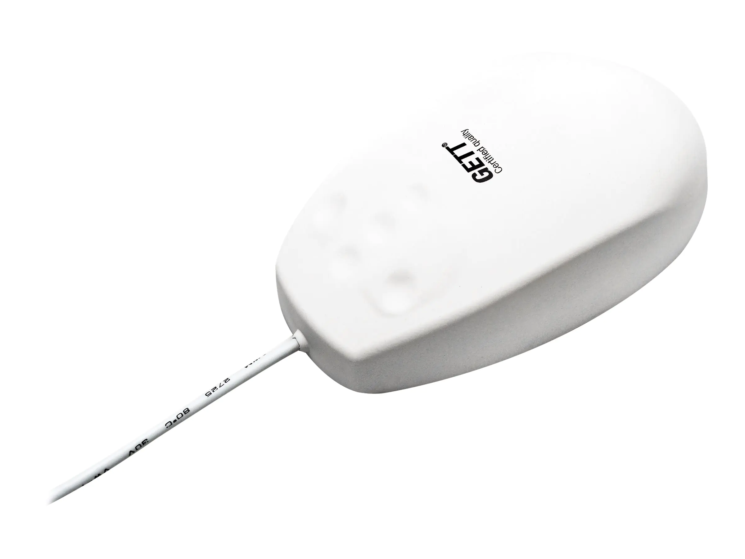 GETT TKH-MOUSE-GCQ-MED-AM-SCROLL-LASER-IP68-WHITE-USB - Maus - Laser - 5 Tasten - kabelgebunden - USB - weiß