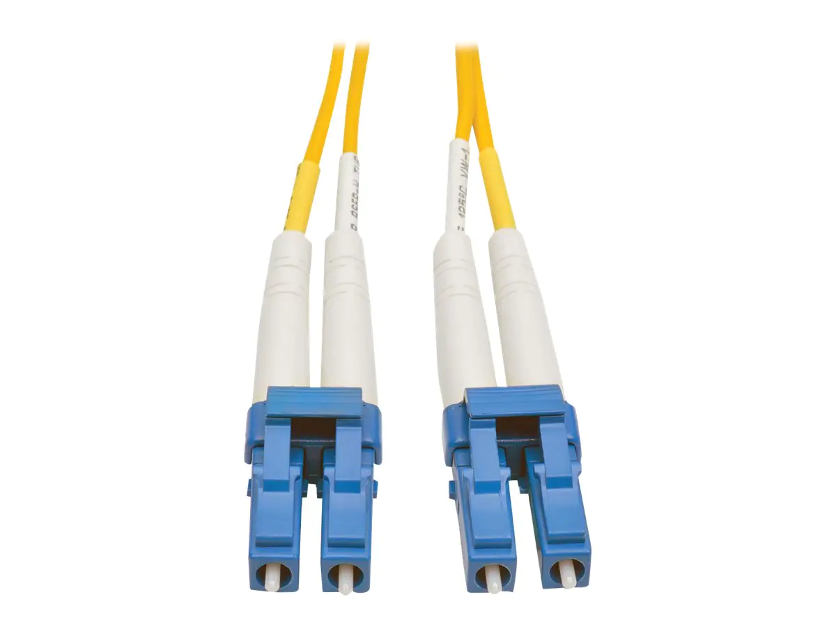 Eaton Tripp Lite Series Duplex Singlemode 9/125 Fiber Patch Cable (LC/LC), 2M (6 ft.) - Patch-Kabel - LC Single-Modus (M) zu LC Single-Modus (M) - 2 m - Glasfaser - Duplex - 9/125 Mikrometer - Riser - Gelb