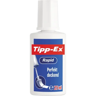Tipp-Ex Korrekturflüssigkeit Rapid 8119144 schnelltrocknend 25ml weiß