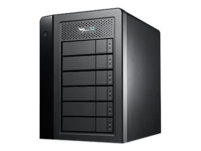 Promise Pegasus32 R6 - Festplatten-Array - 24 TB - 6 Schächte (SATA-600) - HDD 4 TB x 6 - Thunderbolt 3, USB 3.2 Gen 2 (extern)
