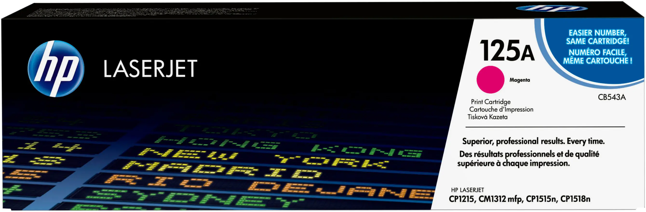 HP 125A - Magenta - Original - LaserJet - Tonerpatrone (CB543A) - für Color LaserJet CM1312 MFP, CM1312nfi MFP, CP1215, CP1515n, CP1518ni