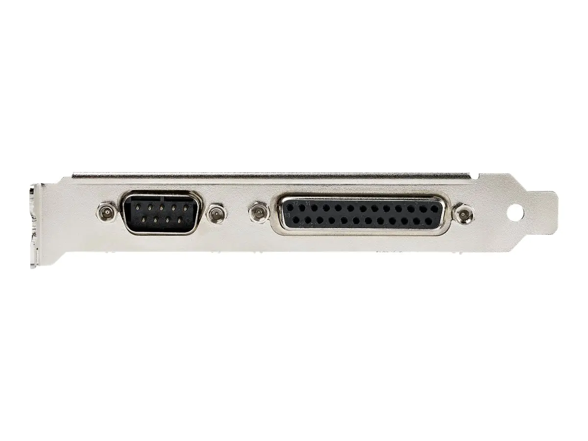 StarTech PCIe-Karte mit serieller und paralleler Schnittstelle - PCI-Express-Kombi-Adapterkarte mit 1x DB25-Parallelschnittstelle & 1x serieller RS232-Schnittstelle (PEX1S1P950) - Adapter Parallel/Seriell - PCIe 2.0 Low-Profile - IEEE 1284 x 1 + RS-2