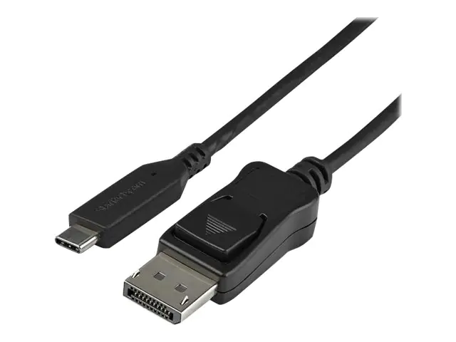 StarTech 1 m - USB-C auf DisplayPort-Adapterkabel - 8K 30 Hz - HBR3 - USB-C-Adapter - Thunderbolt 3-kompatibel - CDP2DP141MB - Externer Videoadapter - USB-C - DisplayPort - Schwarz - für P/N: TB4CDOCK