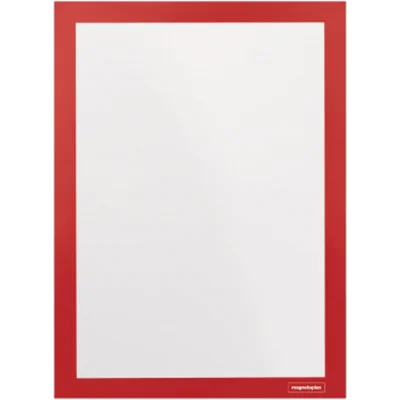 magnetoplan® Magnetrahmen magnetofix DIN A4 Polypropylen rot 2 St./Pack.