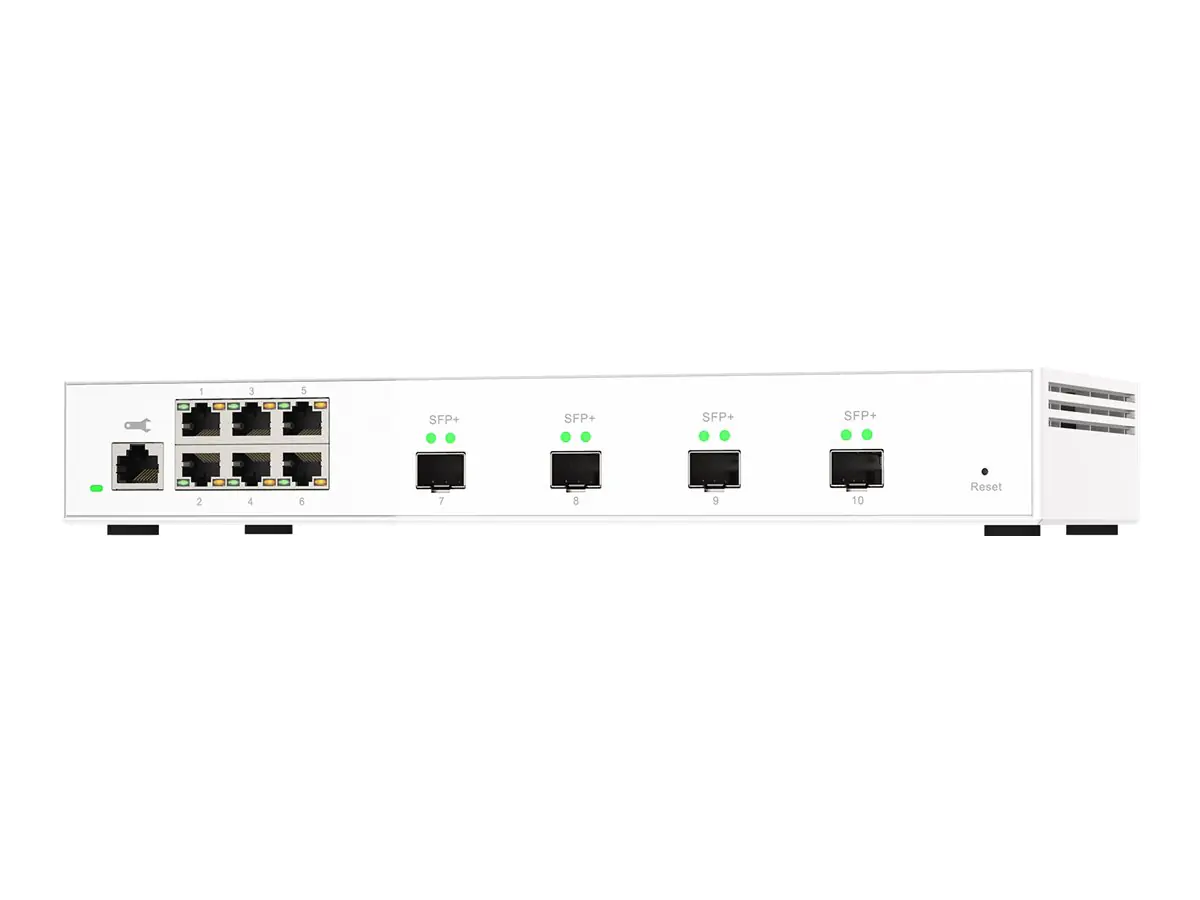 QNAP QSW-M2106-4S - Switch - managed - 6 x 2.5GBase-T + 4 x 10Gb Ethernet SFP+ - Desktop