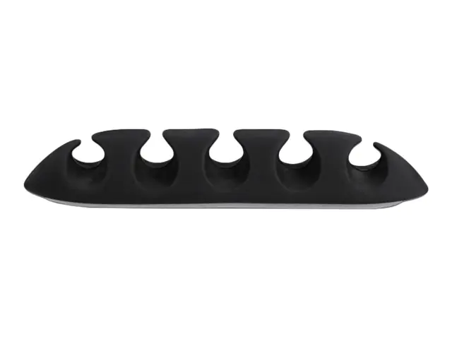 Delock - Kabelhalter - Tisch montierbar, Oberfläche montierbar, geeignet für Wandmontage - Schwarz, weiß (Packung mit 6)