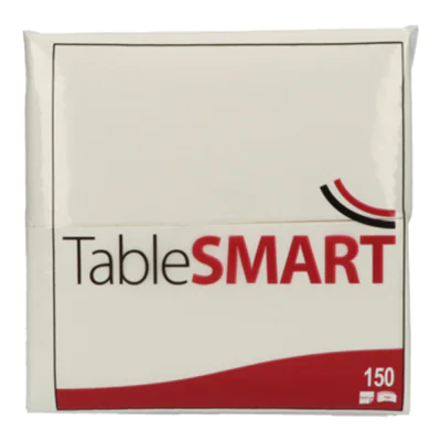 TableSMART Servietten 33 x 33 cm (B x L) weiß 150 St./Pack.