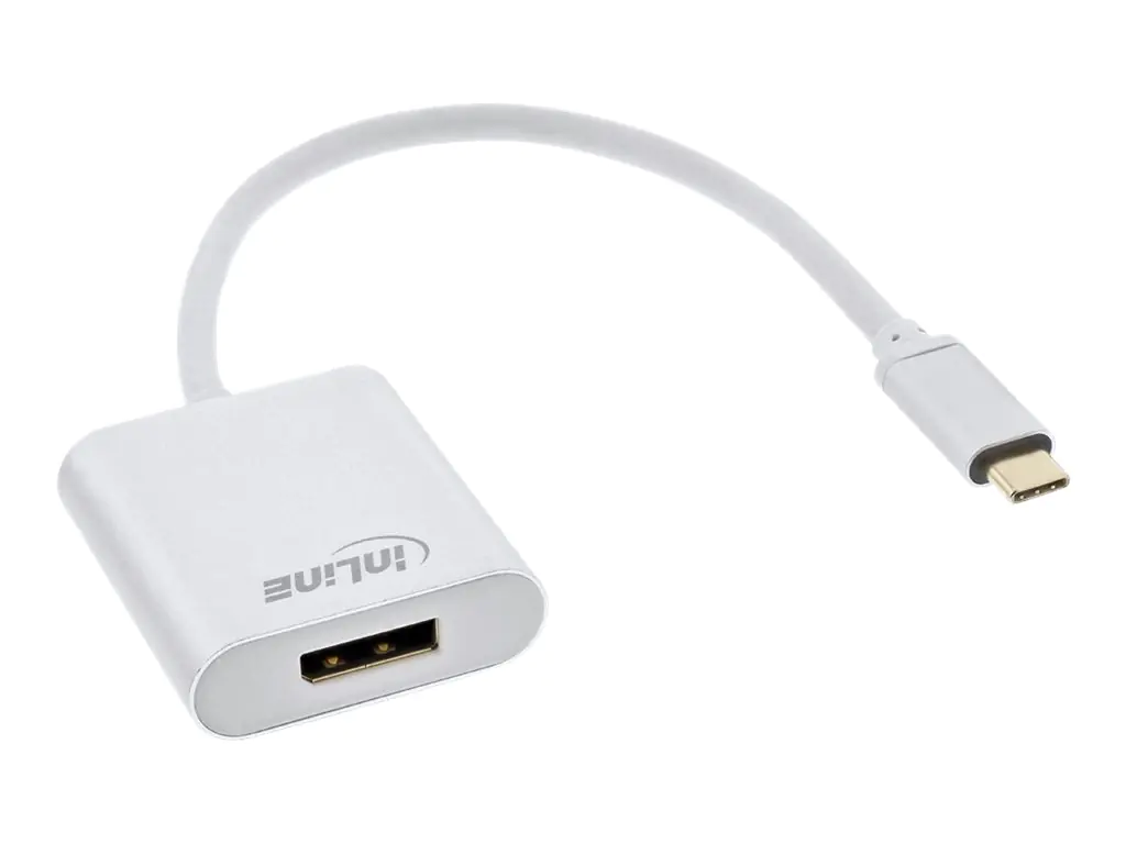 InLine - Externer Videoadapter - USB-C 3.1 - DisplayPort - Silber