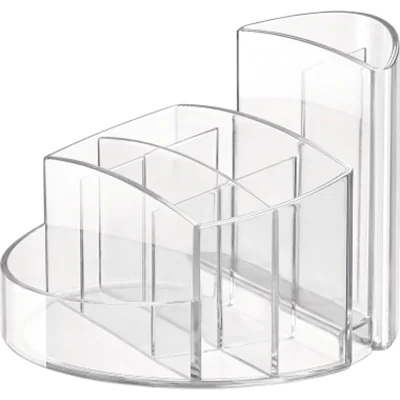 HAN Stifteköcher RONDO 17460-23 9Fächer Polystyrol glasklar