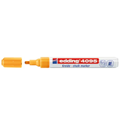 edding Kreidemarker 4095 4-4095066 2-3mm Rundspitze neonorange