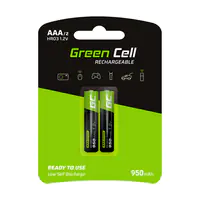 Green Cell - Batterie 2 x AAA - NiMH - (wiederaufladbar) - 800 mAh