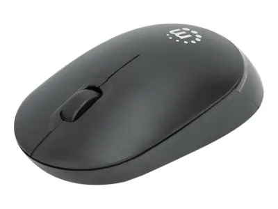 Manhattan Performance III Wireless Mouse, Black, 1000dpi, 2.4Ghz (up to 10m), USB, Optical, Ambidextrous, Three Button with Scroll Wheel, USB nano receiver, AA battery (not included), Low friction base, Three Year Warranty, Retail Box - Maus - rechts- und