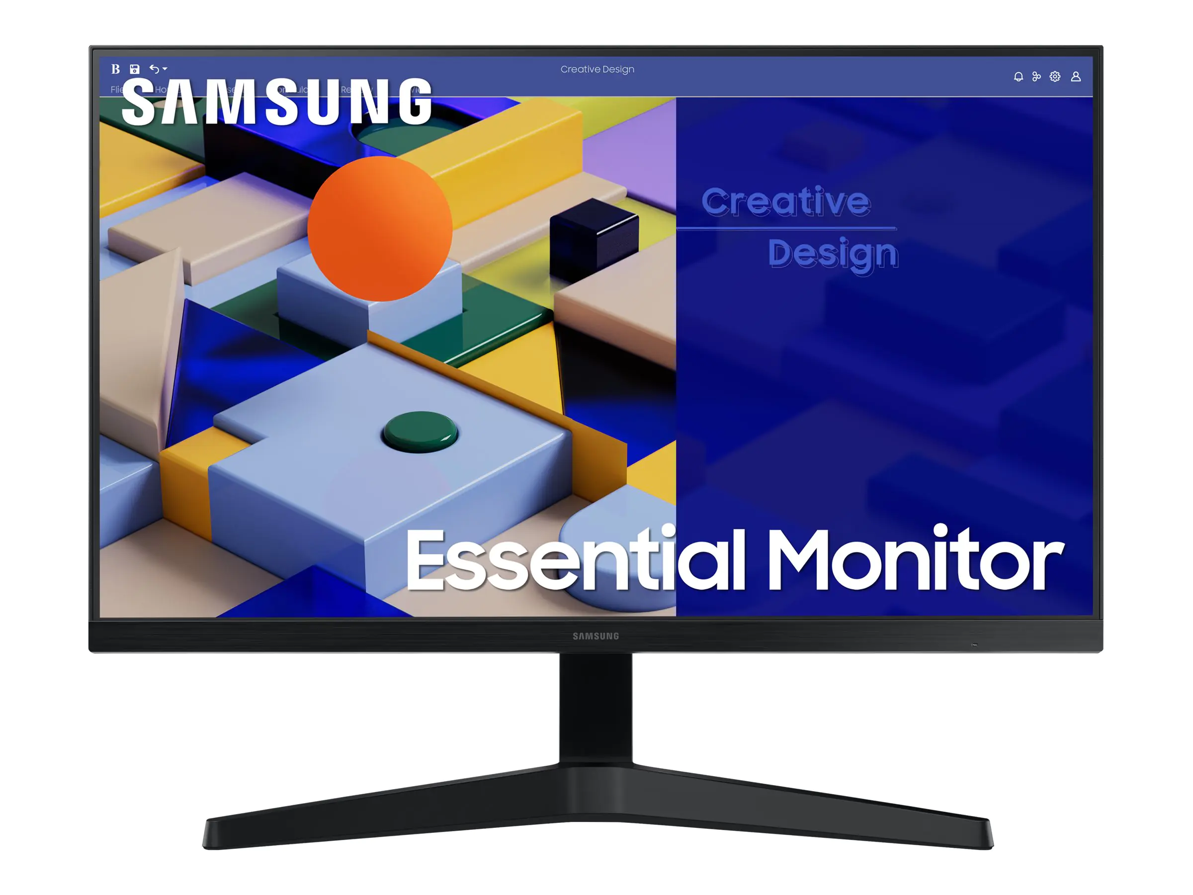 Samsung S27C314EAU - S31C Series - LED-Monitor - 68 cm (27") - 1920 x 1080 Full HD (1080p) @ 75 Hz - IPS - 250 cd/m² - 1000:1 - 5 ms - HDMI, VGA - Schwarz
