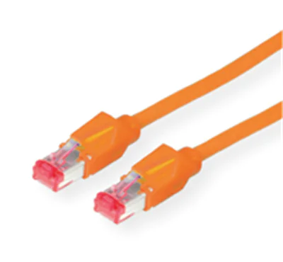 Dätwyler - Patch-Kabel - RJ-45 (M) zu RJ-45 (M) - 20 m - SFTP - CAT 6 - halogenfrei, ohne Haken, verseilt - orange