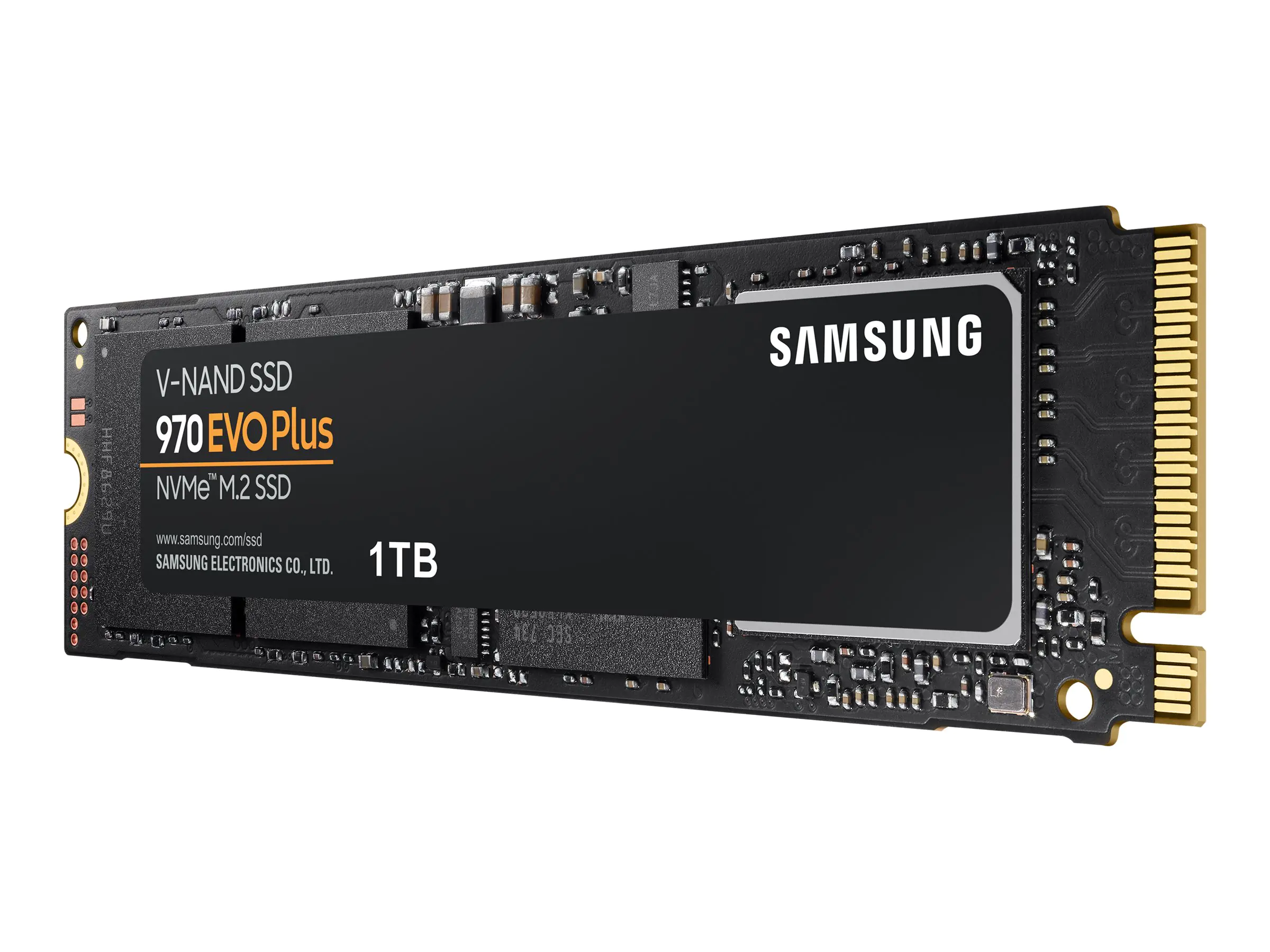 Samsung 970 EVO Plus MZ-V7S1T0BW - SSD - verschlüsselt - 1 TB - intern - M.2 2280 - PCIe 3.0 x4 (NVMe) - Puffer: 1 GB - 256-Bit-AES - TCG Opal Encryption