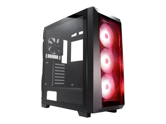 Xilence Performance A + X712.RGB - Mid tower - ATX - Seitenteil mit Fenster (gehärtetes Glas) - keine Spannungsversorgung (ATX) - Schwarz