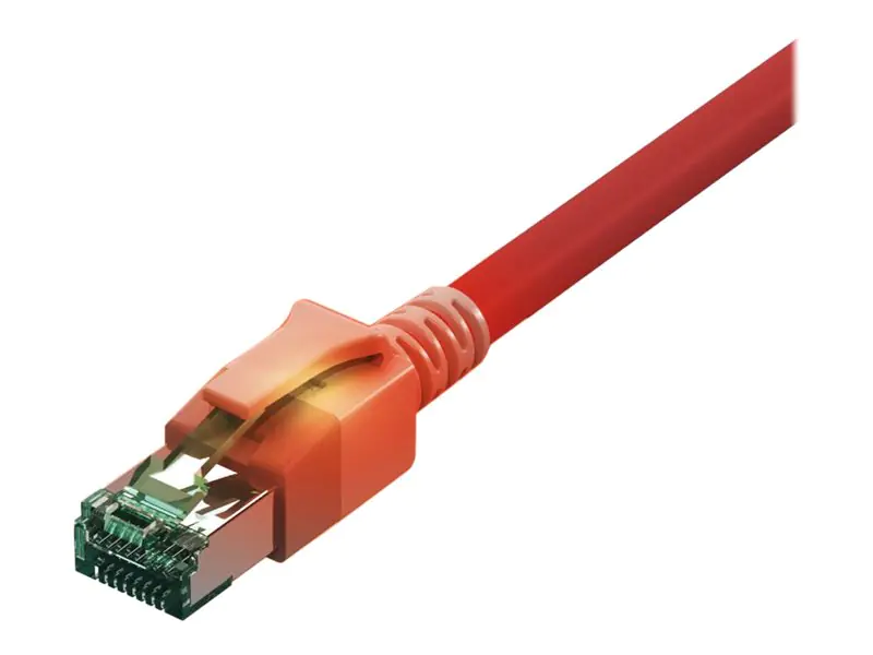 saCon - Patch-Kabel - RJ-45 (M) zu RJ-45 (M) - 7 m - SFTP - CAT 6a - IEEE 802.5/IEEE 802.3 - halogenfrei - Rot