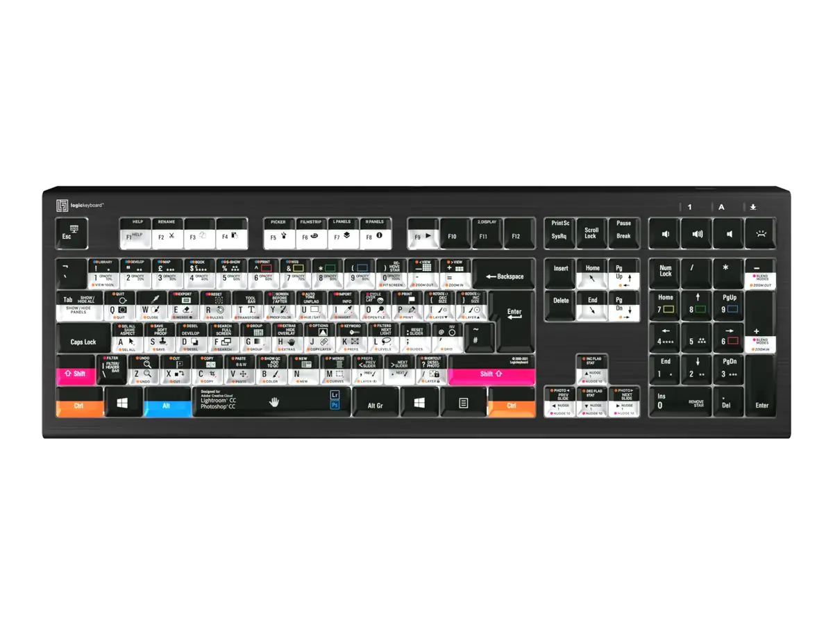 Logickeyboard Adobe Photographer Astra 2 - Tastatur LKB-PSLR-A2PC-UK