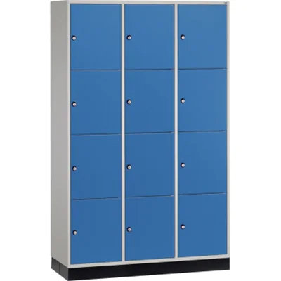 C+P Schließf.schrank 8470302S10041 12Fächer 1950x1220x500mm lgr/lbl