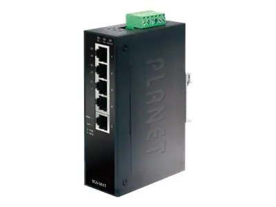 PLANET IGS-501T - Switch - 5 x 10/100/1000 - an DIN-Schiene montierbar - Gleichstrom