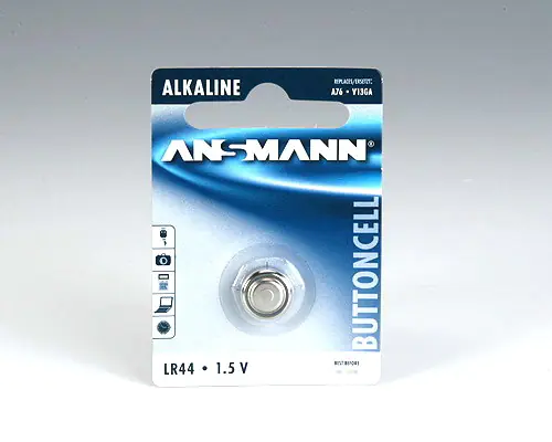 Ansmann Knopfbatterie LR44 1,5V 1er Blister Alkaline 5015303